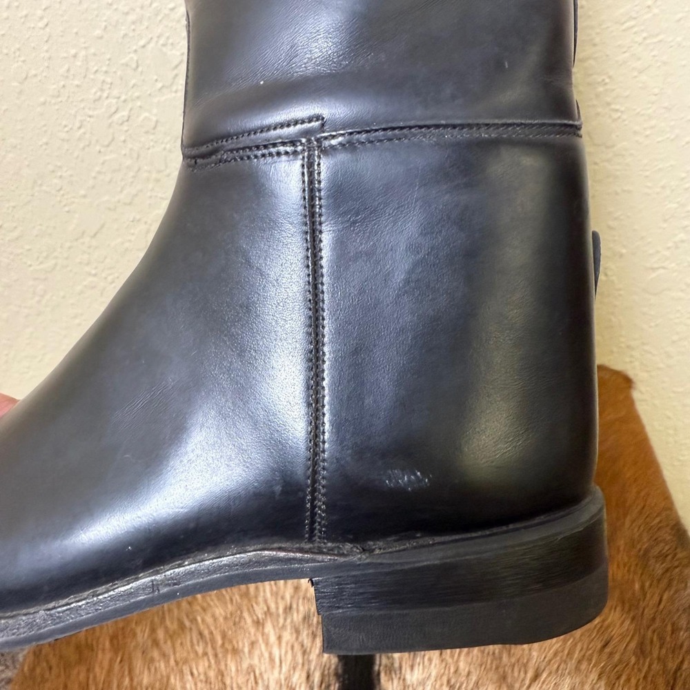 VTG Effingham By Bond Boot Co 6 Black Leather Riding Boots 6 Made USA Equestrian - Picture 8 of 11